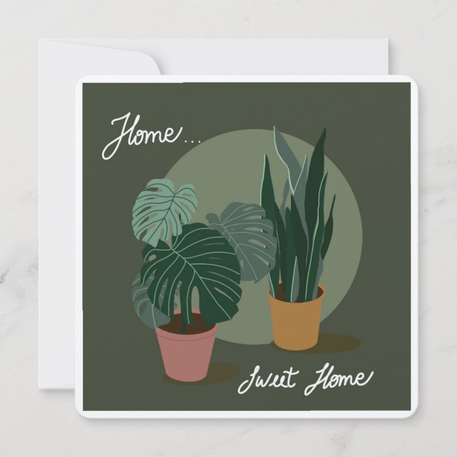 Tarjeta De Agradecimiento Home sweet home (Anverso)