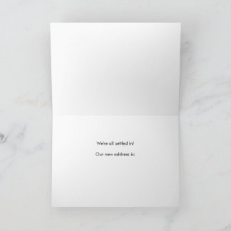 Tarjeta De Agradecimiento Home Sweet Home Worm and Apple Moving Announcement