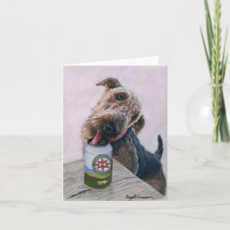 Tarjeta De Agradecimiento Hoppy puppy