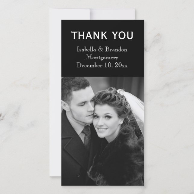 Tarjeta de agradecimiento - Hora de beber champán (Anverso)