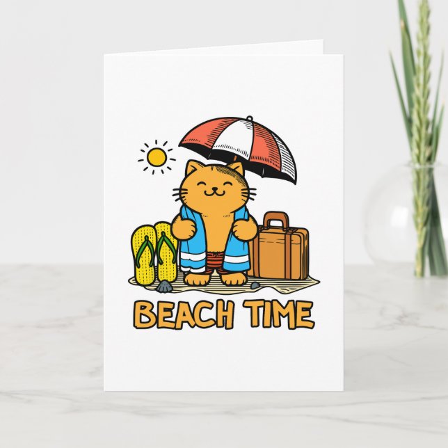 Tarjeta De Agradecimiento Hora de playa 1 (Anverso)