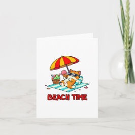 Tarjeta De Agradecimiento Hora de playa 3