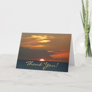 Tarjeta De Agradecimiento Horizon Sunset "Gracias"