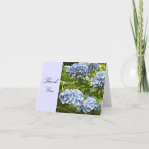 Tarjeta De Agradecimiento Hortensia Azul Gracias