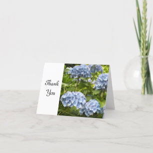 Tarjeta De Agradecimiento Hortensia Azul Gracias