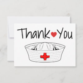 Tarjeta De Agradecimiento Hospital de Enfermería Stethoscope para Enfermeras