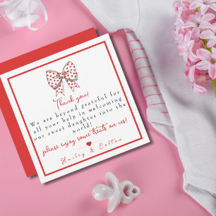 Tarjeta De Agradecimiento Hospital de la NICU de parto y parto