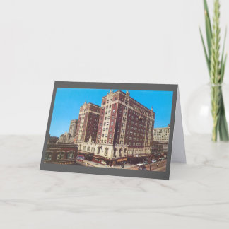 Tarjeta De Agradecimiento Hotel Gary, Indiana (los años 50) del vintage