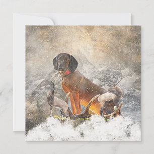 Tarjeta De Agradecimiento Hound Bavarian Mountain, Arte