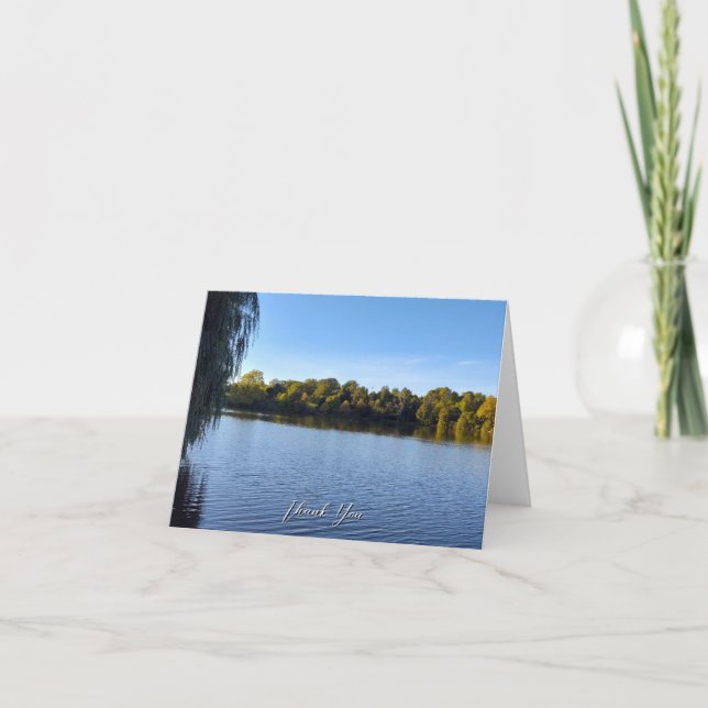 Tarjeta De Agradecimiento Hoyt Lake Folded Thank You Card (Anverso)