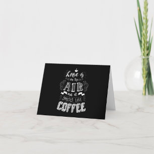 Tarjeta De Agradecimiento Huele a café