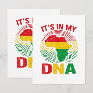Tarjeta De Agradecimiento Huella africana historia negra