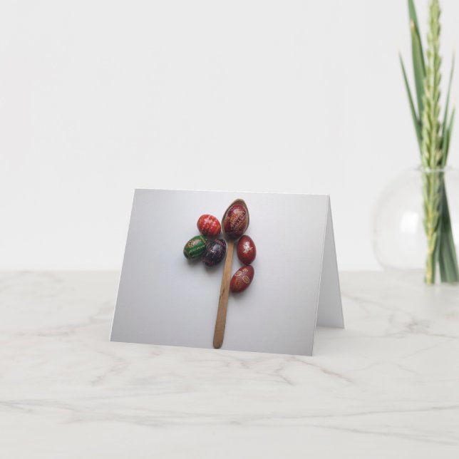 Tarjeta De Agradecimiento Huevos de Pascua (Anverso)