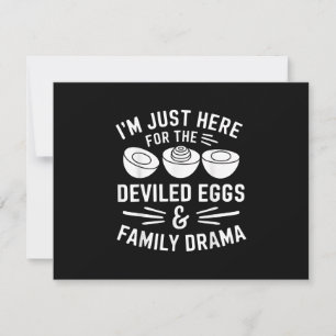 Tarjeta De Agradecimiento Huevos Rellenos Drama Familiar Regalo Divertido pa