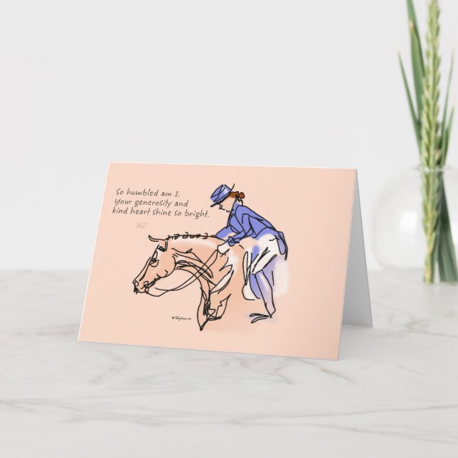 Tarjeta De Agradecimiento Humilde gracias (Anverso)