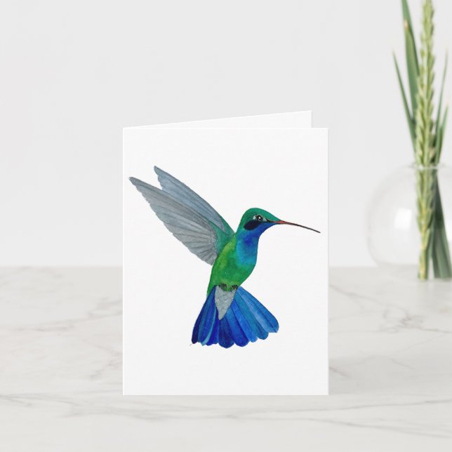 Tarjeta De Agradecimiento Hummingbird (Anverso)