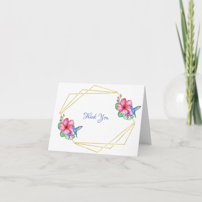 Tarjeta De Agradecimiento Hummingbird (Anverso)