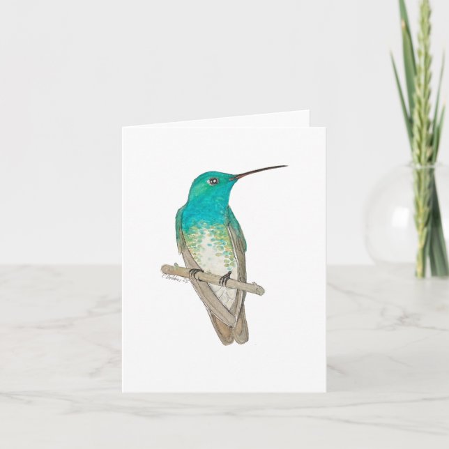Tarjeta De Agradecimiento Hummingbird (Anverso)