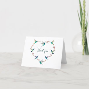 Tarjeta De Agradecimiento Hummingbird