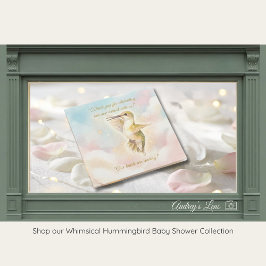 Tarjeta De Agradecimiento Hummingbird Baby Shower Thank You Card | Nature