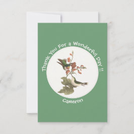 Tarjeta De Agradecimiento Hummingbird, cumpleaños u otro Fiesta con trompa d