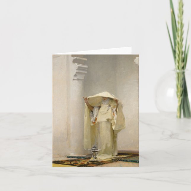 Tarjeta De Agradecimiento Humo de Ambergris por John Singer Sargent (Anverso)