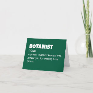 Tarjeta De Agradecimiento Humor de definición de científico floral