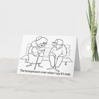 Tarjeta De Agradecimiento Humor de la luna de miel