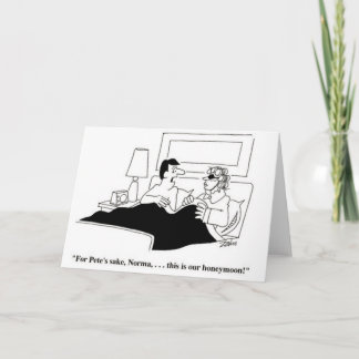 Tarjeta De Agradecimiento Humor de la luna de miel