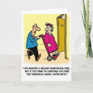 Tarjeta De Agradecimiento Humor de la luna de miel
