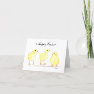 Tarjeta De Agradecimiento Humor de Pascua de Chicks Niños Huevos