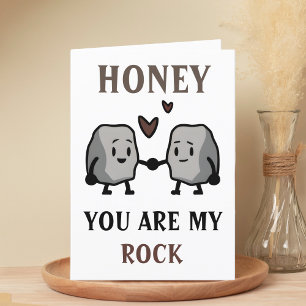 Tarjeta De Agradecimiento Humor gracioso de Chiste Rock Pun feliz cumpleaños