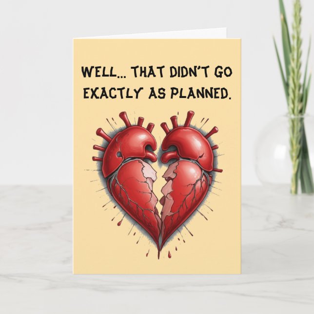 Tarjeta De Agradecimiento humor gracioso del divorcio para un nuevo comienzo (Anverso)