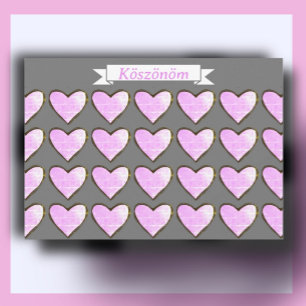 Tarjeta de agradecimiento húngara