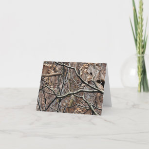 Tarjeta De Agradecimiento Hunting Camouflage Pattern 8