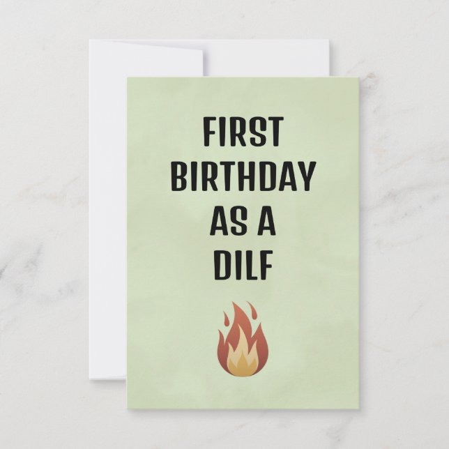 Tarjeta De Agradecimiento Husband Birthday Card, Fiancé Birthday Card, (Anverso)