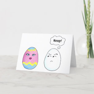 Tarjeta De Agradecimiento ¡Hussy! Funny Easter Card