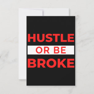 Tarjeta De Agradecimiento Hustle O Ser Broke