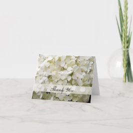 Tarjeta De Agradecimiento Hydrangea Blanca Gracias