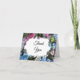 Tarjeta De Agradecimiento Hydrangea Flower Frame Gracias