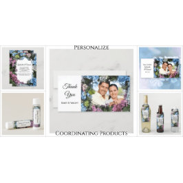 Tarjeta De Agradecimiento Hydrangea Flowers Frame Boda Gracias Foto