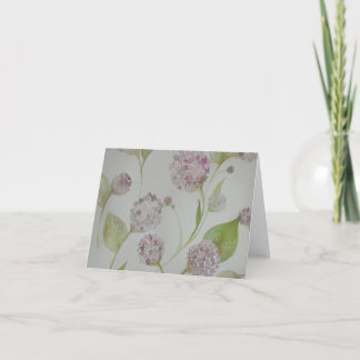 Tarjeta De Agradecimiento Hydrangea Notes