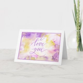 Tarjeta De Agradecimiento “I love you” anytime card