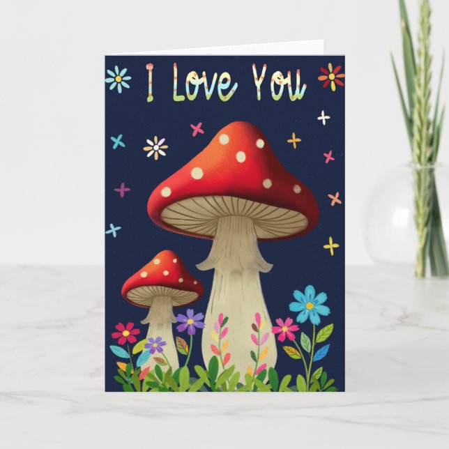 Tarjeta De Agradecimiento I Love You card (Anverso)