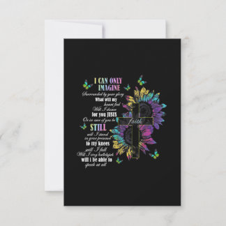 Tarjeta De Agradecimiento I Only Can Imagine Faith Christian Faith Jesus God