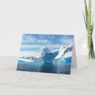 Tarjeta De Agradecimiento Icebergs Antárticos