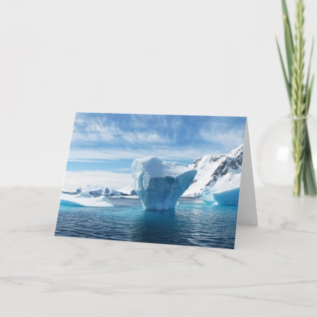 Tarjeta De Agradecimiento Icebergs Antárticos (Anverso)