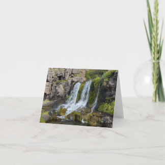 Tarjeta De Agradecimiento Iceland Waterfall Notecards