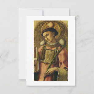 Tarjeta De Agradecimiento Iconografía artística del protomártir San Esteban