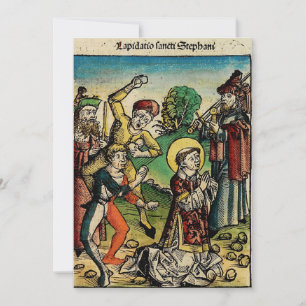 Tarjeta De Agradecimiento Iconografía artística del protomártir San Esteban